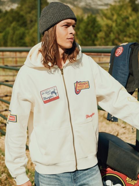 Мужские худи Wrangler Men’s Vintage Fit Full-Zip