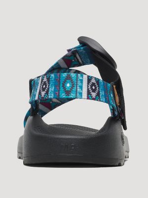 Chaco x Wrangler Men's Mega Z Checotah Classic Sandal in Checotah Bluebird