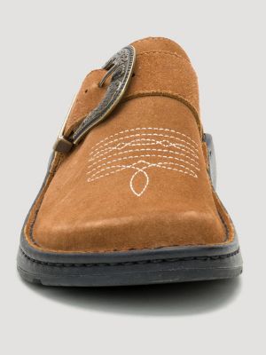 Chaco x Wrangler Men's Suede Clog in Saddle