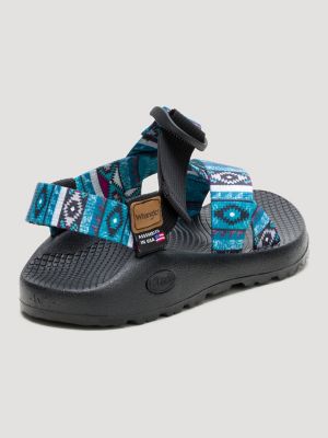 Chaco x Wrangler Women's Mega Z Checotah Classic Sandal in Checotah Bluebird