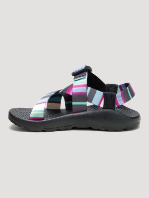 Chaco x Wrangler Women's Mega Z Brushpopper Classic Sandal in Popper Bluebird