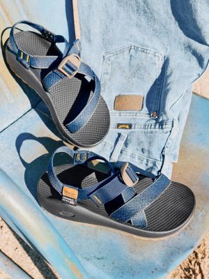Chaco x Wrangler Women's Z1 Classic Sandal in 47 Dark Wash