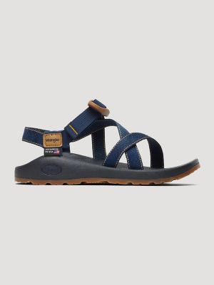 Chaco x Wrangler Women's Z1 Classic Sandal in 47 Dark Wash