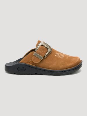 Chaco x Wrangler Women's Suede Clog in Saddle