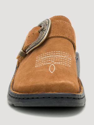 Chaco x Wrangler Women's Suede Clog in Saddle