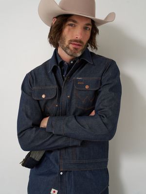 Мужские куртки Wrangler Men's Raw Selvedge Blue Bell Jacket — фото 3