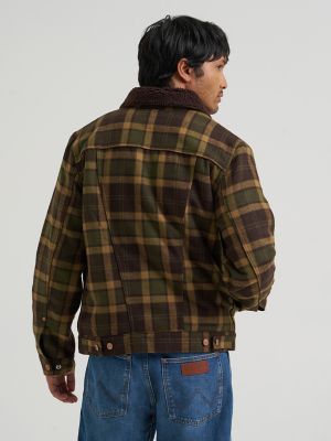 Men's Sherpa Lined Range Corduroy Jacket in Olive