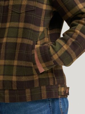 Men's Sherpa Lined Range Corduroy Jacket in Olive