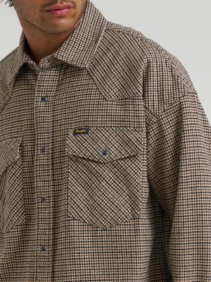 Men&rsquo;s Western Flannel Oversized Shirt
