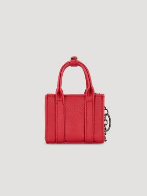 Mini Tote Key Chain in Red