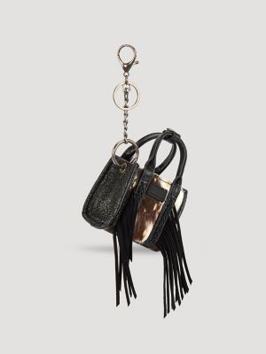 Fringe Mini Tote Key Chain