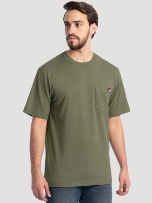 Men's Workwear Pocket T-Shirt in Lichen Green