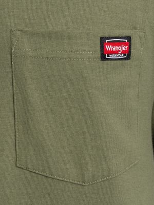Men's Workwear Pocket T-Shirt in Lichen Green