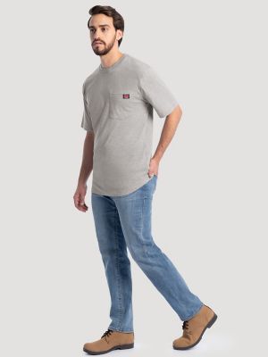 Men's Workwear Pocket T-Shirt in Heather Grey alternative view