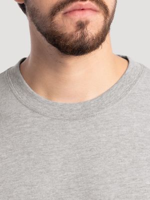 Men's Workwear Pocket T-Shirt in Heather Grey alternative view 4