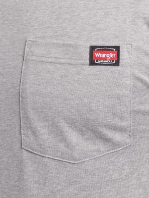 Men's Workwear Heather Pocket T-Shirt in Overcast Grey alternative view 5