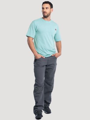 Men's Workwear Heather Pocket T-Shirt in Porcelain Blue alternative view