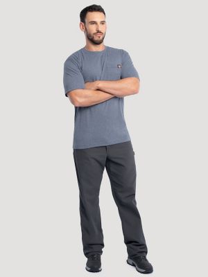 Men's Workwear Heather Pocket T-Shirt in Sea Blue alternative view