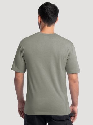 Men's Workwear Heather Pocket T-Shirt in Moss alternative view 3