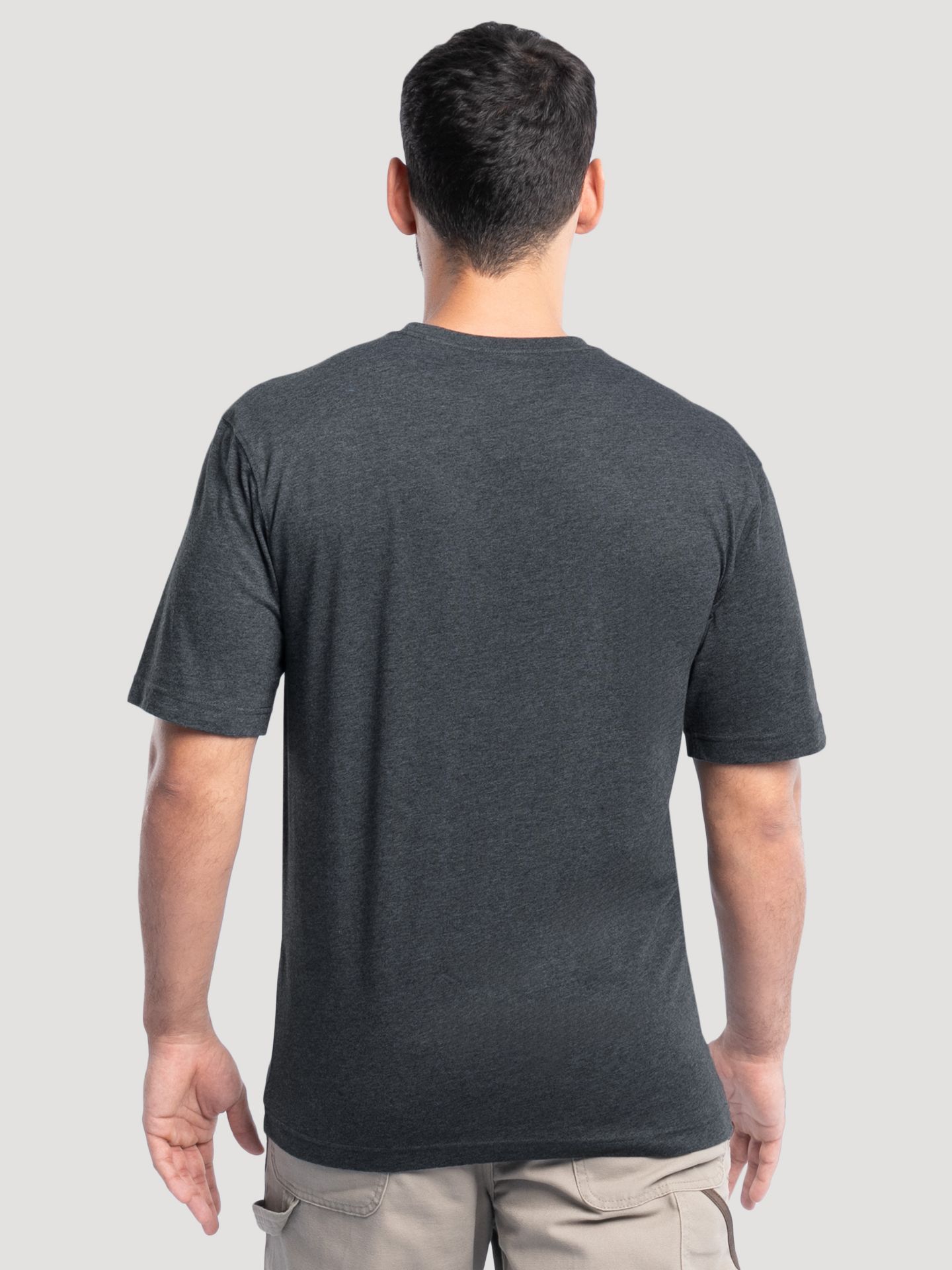 Мужская футболка Wrangler Workwear Heather Pocket, цвет: Чёрный — фото 4