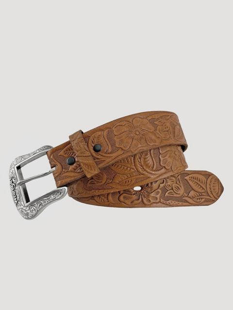 Женские ремни Wrangler Women's Floral Embossed Leather Belt