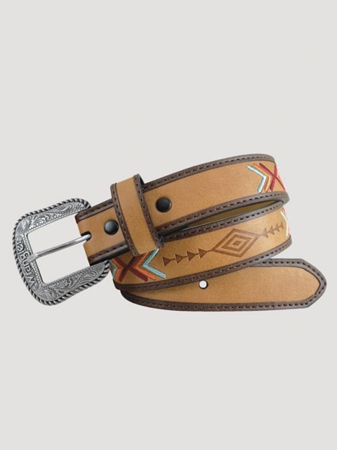 Детские ремни Wrangler Boy's Southwest Embossed Leather Belt