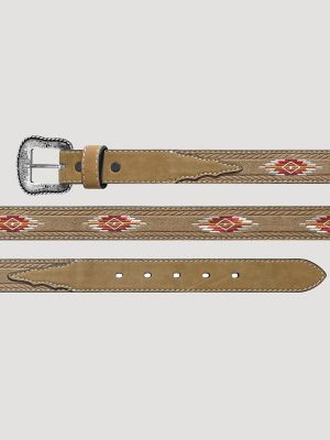 Boy's Rope Embossed Leather Belt