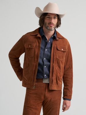 Men's Suede Blue Bell Jacket