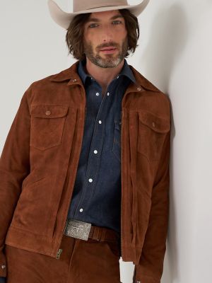Men's Suede Blue Bell Jacket