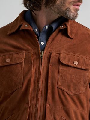 Men's Suede Blue Bell Jacket