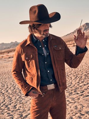 Men's Suede Blue Bell Jacket