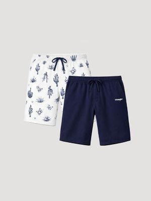 Men's Sleep Shorts (2-Pack) in Navy/Grey main view