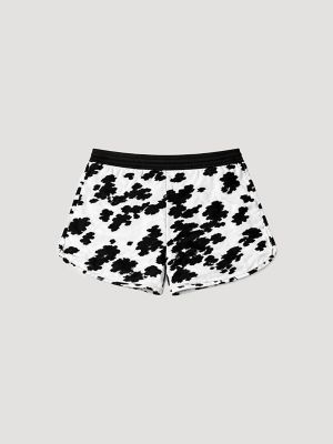 Women's Cami And Shorts Pajama Set in Black/White