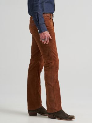 Wrangler&reg; Cowboy Cut&reg; Blue Bell Suede Jean in Cherry Mahogany