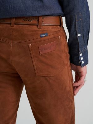 Wrangler&reg; Cowboy Cut&reg; Blue Bell Suede Jean in Cherry Mahogany