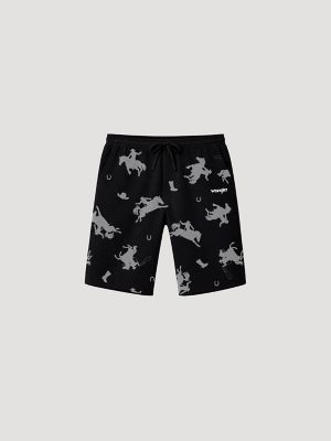 Men's Sleep Shorts (2-Pack) in Black/Grey