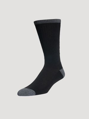 Men's Western Novelty Crew Socks (3-Pack) in Military Green