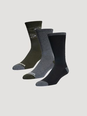 Men's Western Novelty Crew Socks (3-Pack) from Wrangler - $19.99