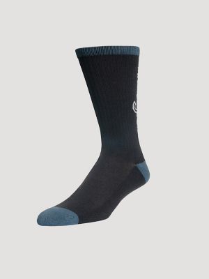 Men's Western Novelty Crew Socks (3-Pack) in Dark Denim