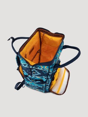 Southwestern Print Backpack:Navy:One Size alternative view 3