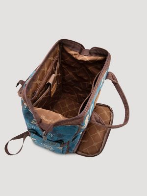 Aloha Cowboy Print Backpack:Jean Blue:One Size alternative view 2