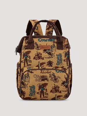 Aloha Cowboy Print Backpack