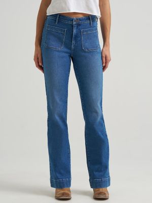 Women's Patch Pocket Flare Jean
