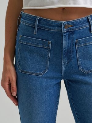 Women's Patch Pocket Flare Jean