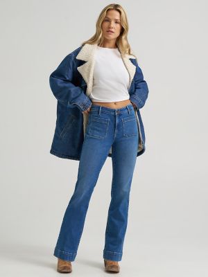 Women's Patch Pocket Flare Jean