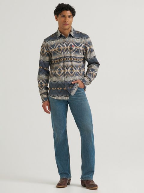 Мужские джинсы Wrangler Men's Five Star Premium Flex Relaxed Fit Bootcut Jean