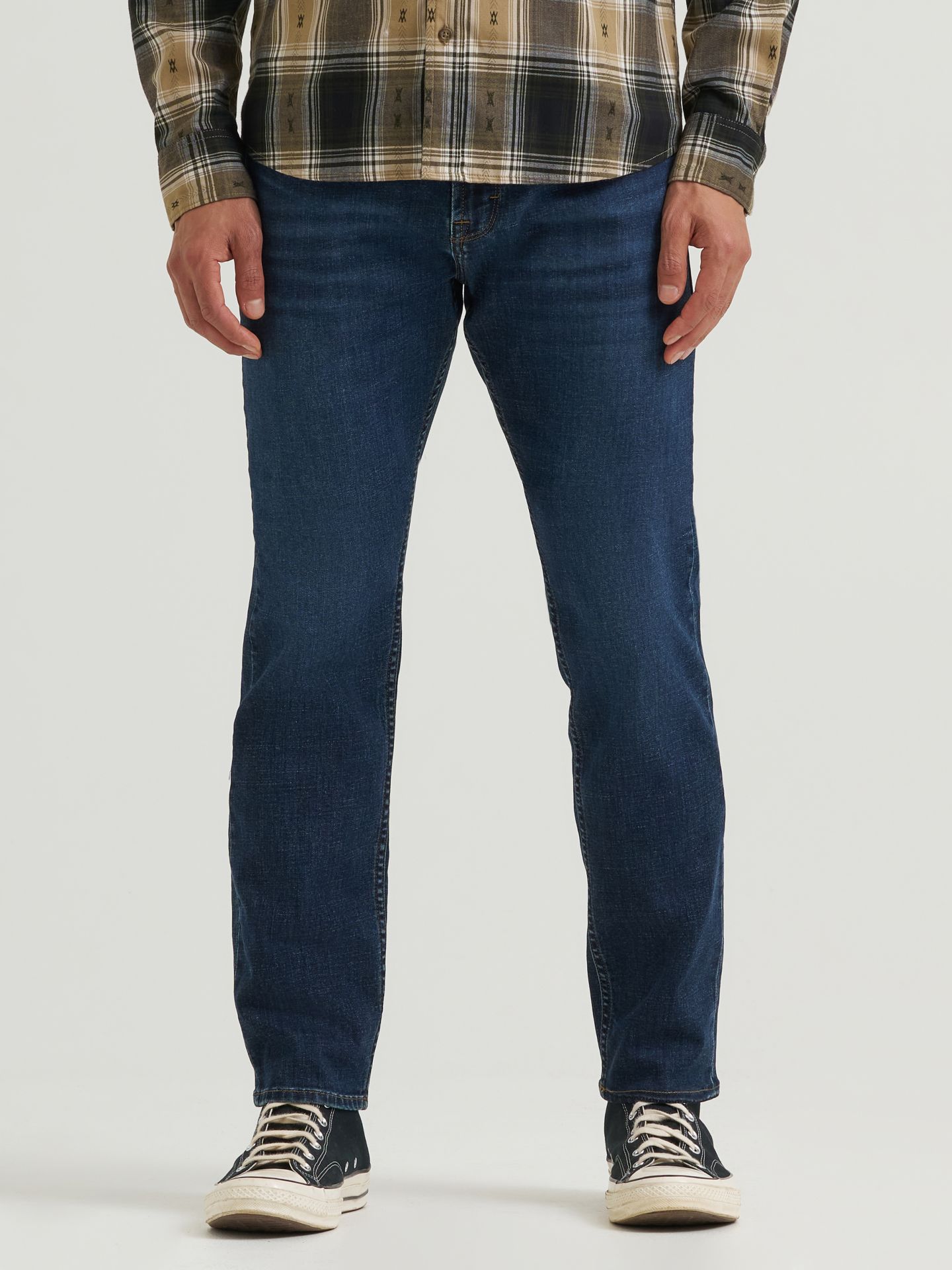 Мужские зауженные джинсы Wrangler All Day Flex, цвет: Callahan — фото 3