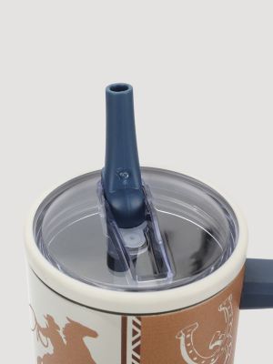 40 oz. Tumbler With Flip Lid in Patchwork