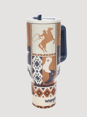40 oz. Tumbler With Flip Lid in Patchwork