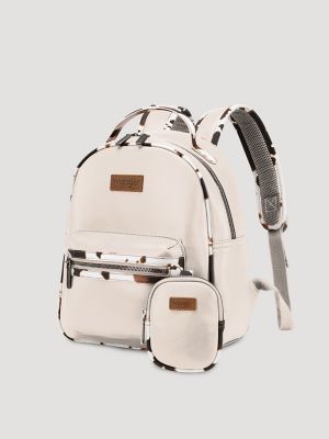 Backpack with Cow Trim:Tan:One Size alternative view 3
